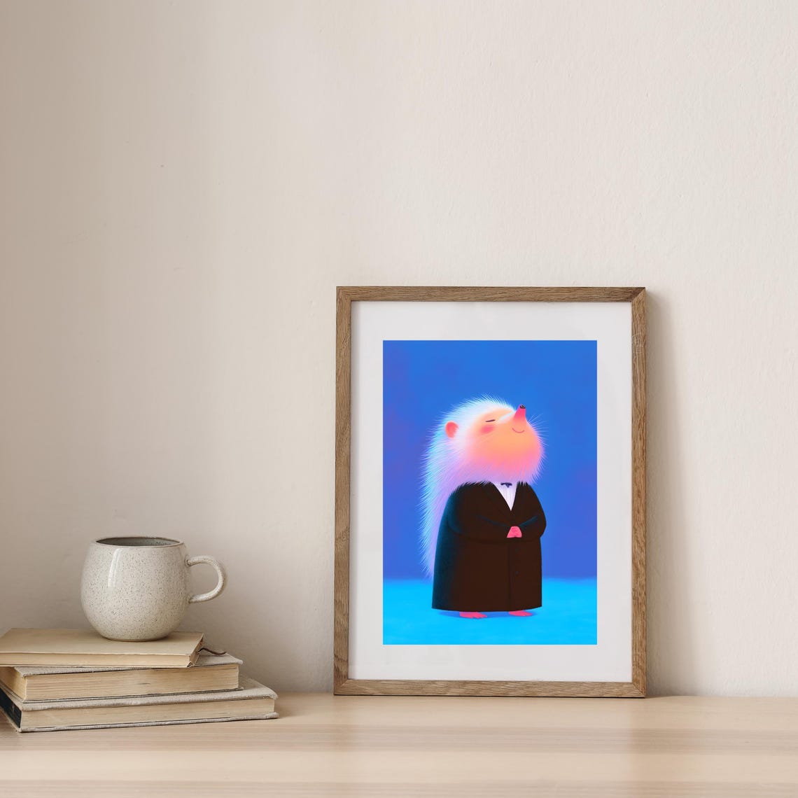 Smiling Hedgehog In Tuxedo Portrait Cute Gentleman Animal Poster - Image 3
