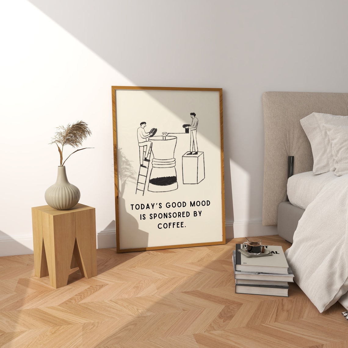 Funny Coffee Minimalist Travel Poster - Image 5