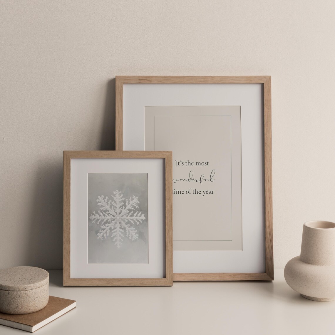 Vintage Christmas Quote Art Print, Holiday Seasonal - Image 2