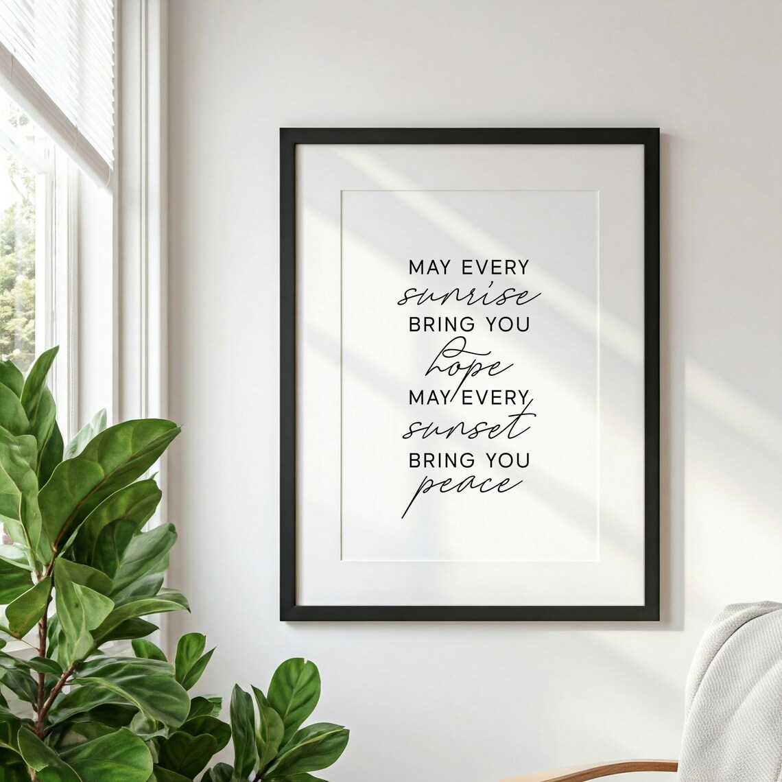 May Every Sunrise, Sunset Inspirational Quote Art Print - Image 2