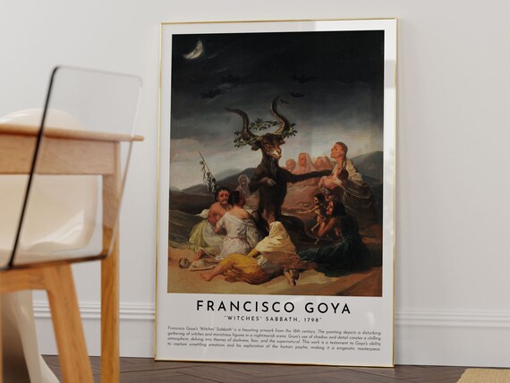 Witches Sabbath, Francisco Goya Painting Poster