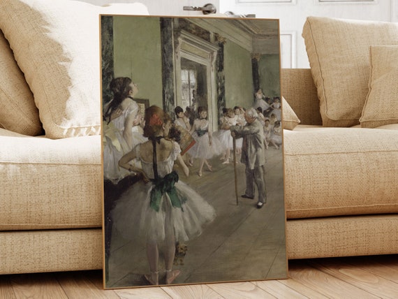 The Ballet Class Edgar Degas Famous Painting Classic Painting Museum Quality Print Vintage Wall Art Vintage Print