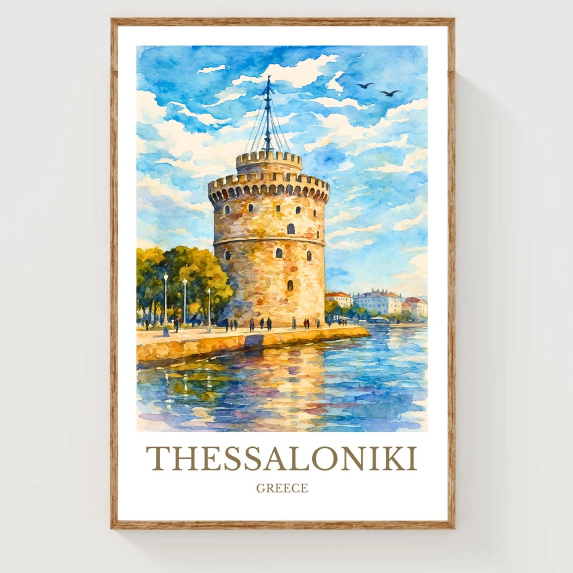 Thessaloniki Travel Poster