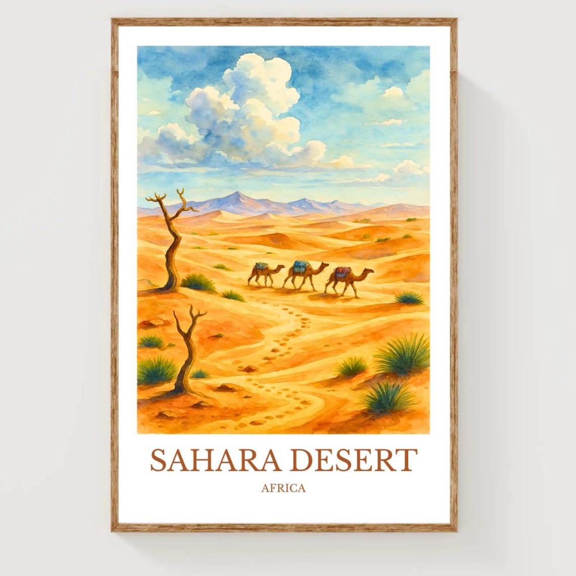 Sahara Desert Travel Poster