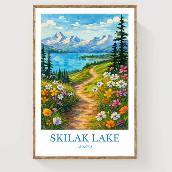 Skilak Lake Poster