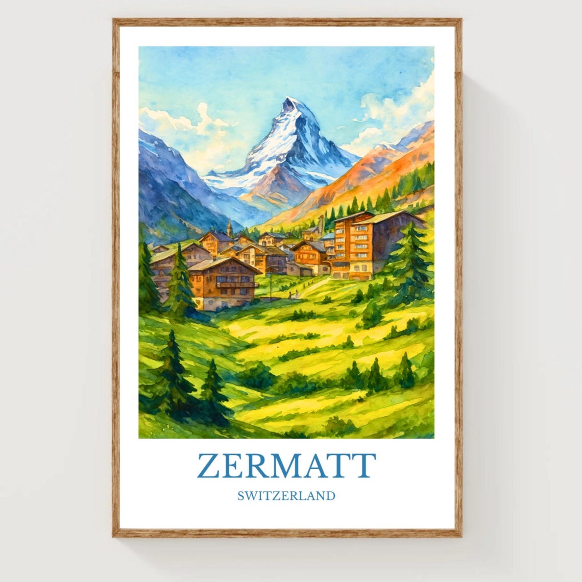 Zermatt Travel Poster