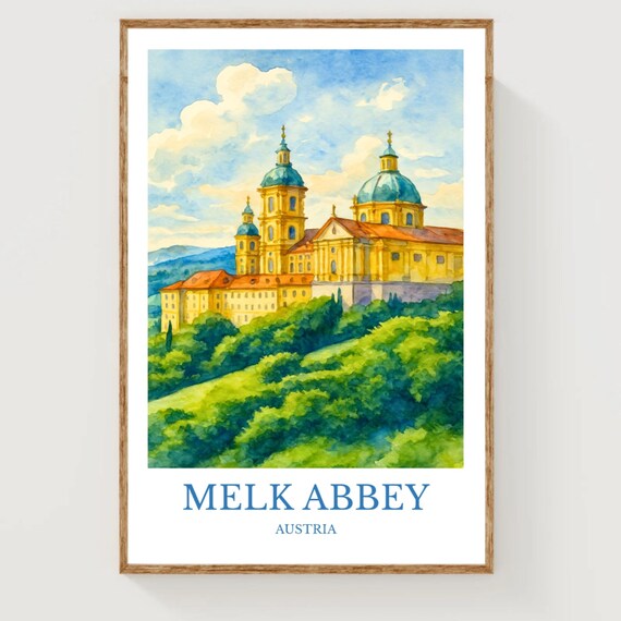 Melk Abbey Travel Poster