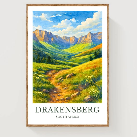 Drakensberg Travel Poster