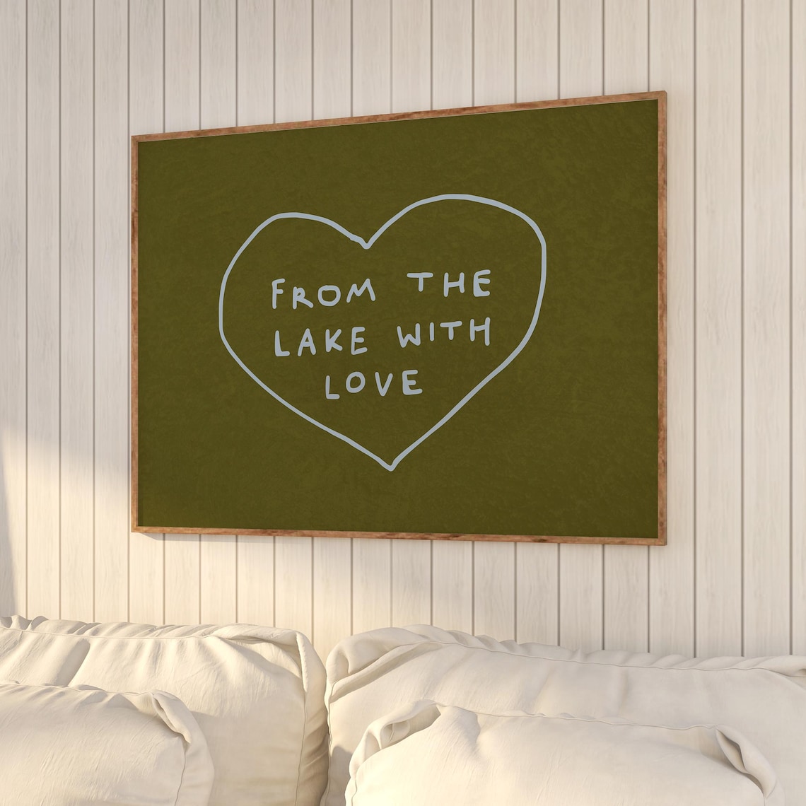 Lake House Trendy Heart Quote Poster