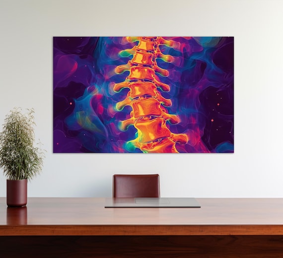 Anatomy of the Spine, Healthcare Wall Art Print