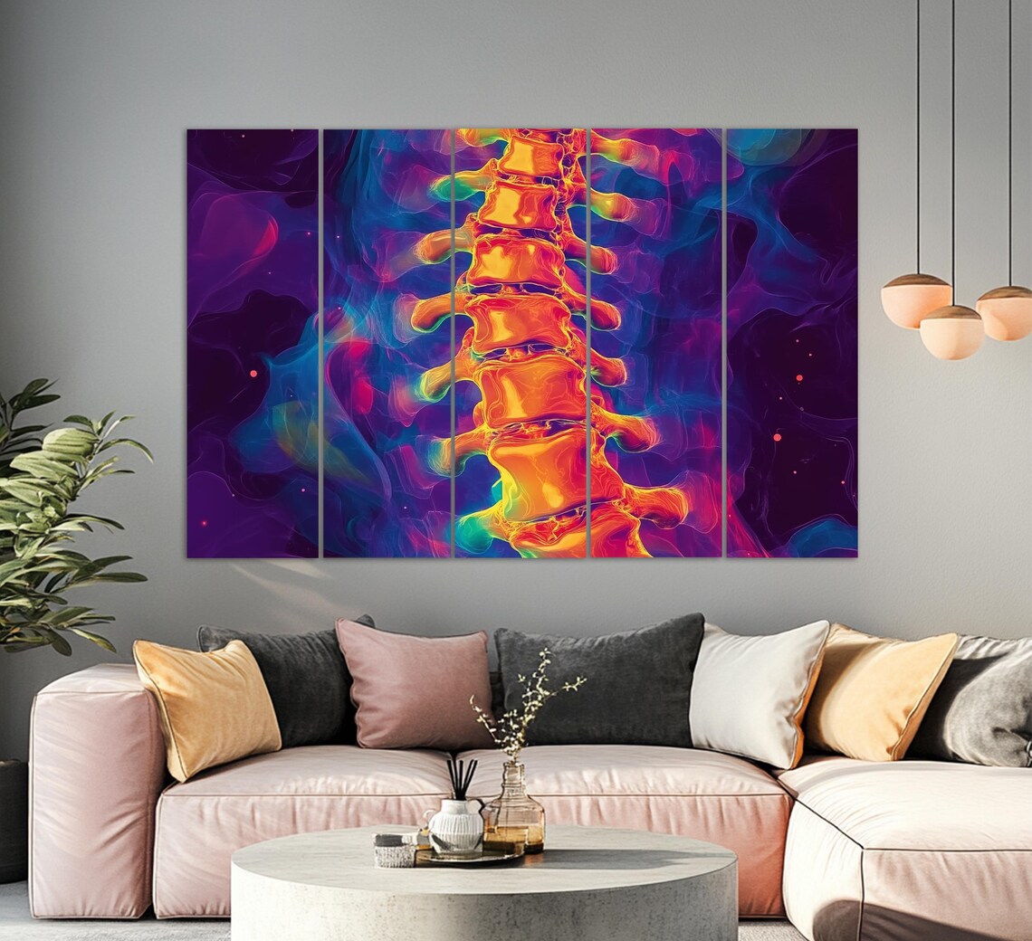 Anatomy of the Spine, Healthcare Wall Art Print - Image 2