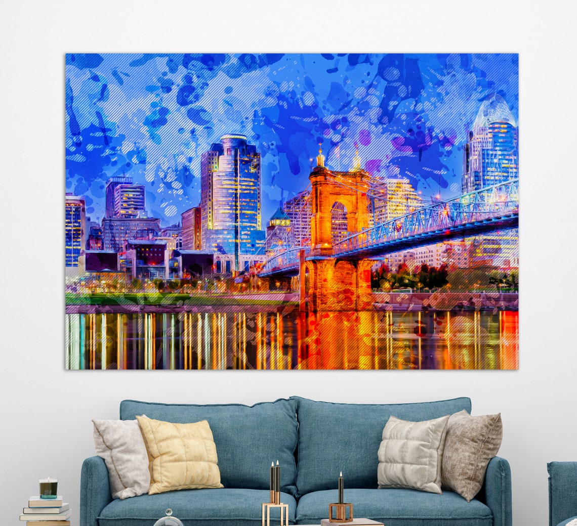 Cincinnati Skyline Art Print