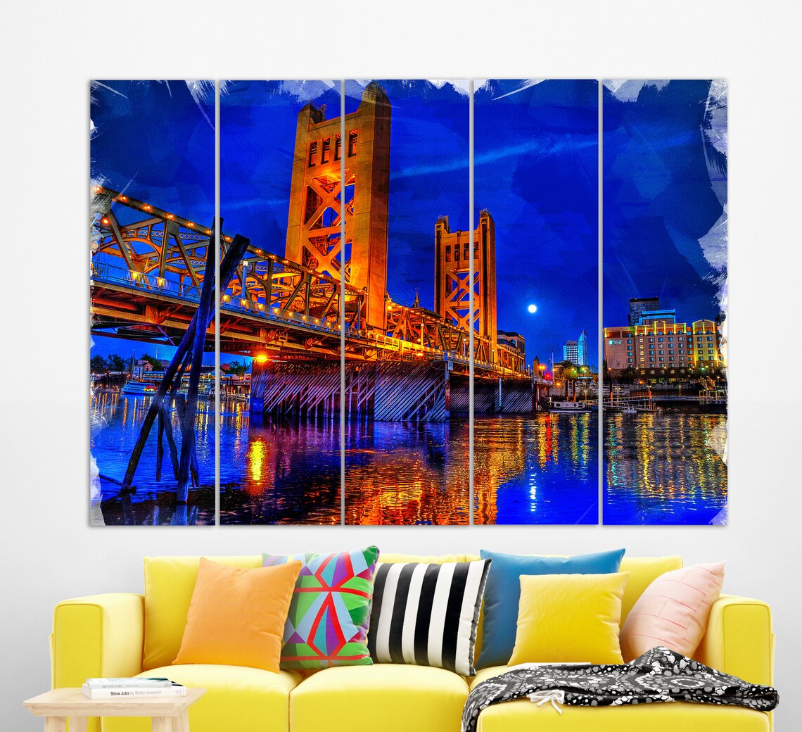 Sacramento Skyline Wall Art Print, California Travel - Image 2