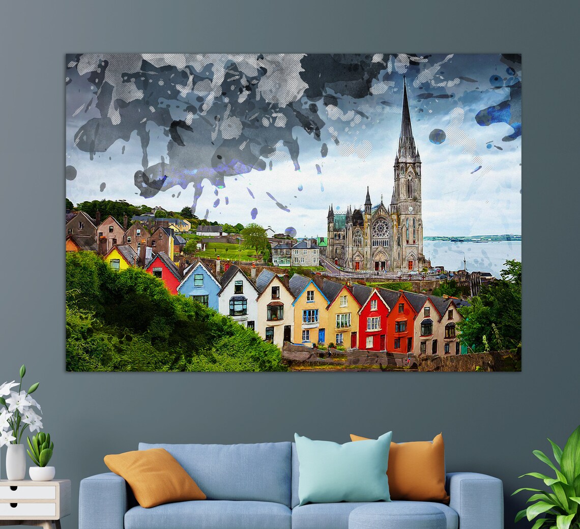 St Colmans Cathedral, Cobh Ireland Travel Poster