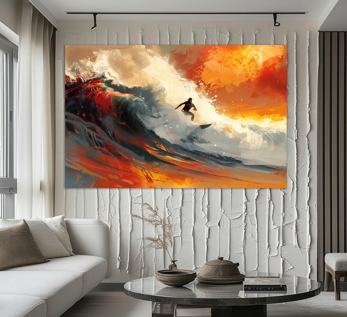 Surfing Wall Art Print, Surfer Gift - Image 2