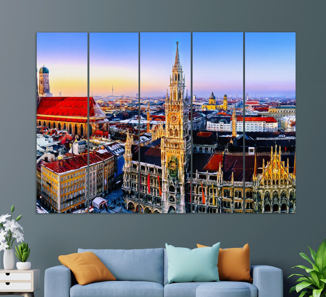 Munich Painting, Germany Wall Art Print - Image 2