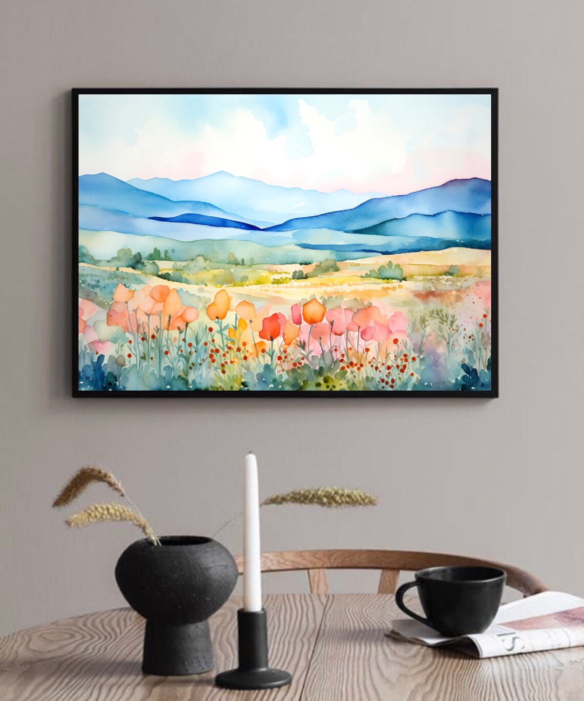 Blue Ridge Parkway North Carolina Watercolor Travel Poster - Image 2