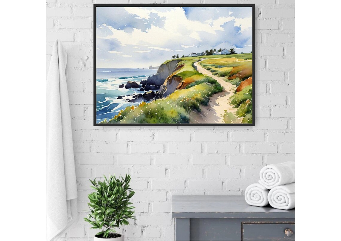 Wild Atlantic Way, Achill Island Watercolor Art Print - Image 3
