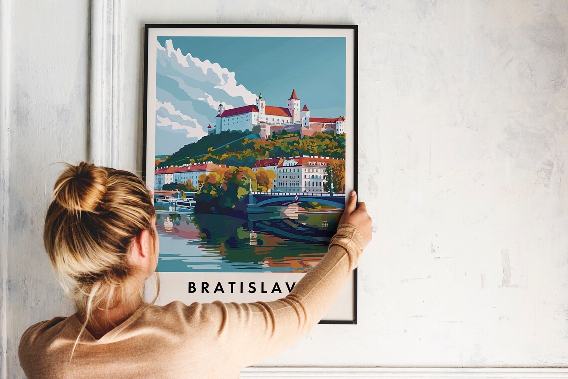 Bratislava Travel Print Wall Art Bratislava Bratislava Print Bratislava Travel Poster Bratislava Gift Art Bratislava Travel Art Travel - Image 2