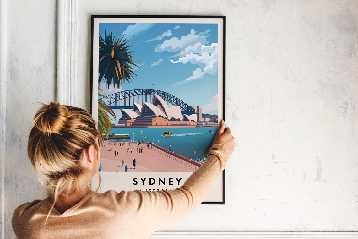 Sydney Travel Poster, Australia Wall Art - Image 2