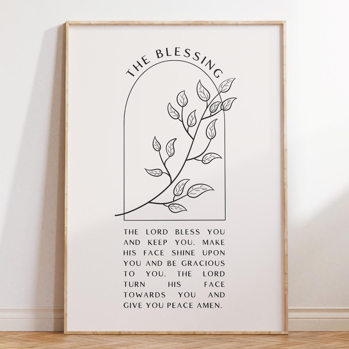 The Blessing Print Christian Wall Art Scripture Wall Art Gift Dorm Room Essentials Wall Art Housewarming Gift
