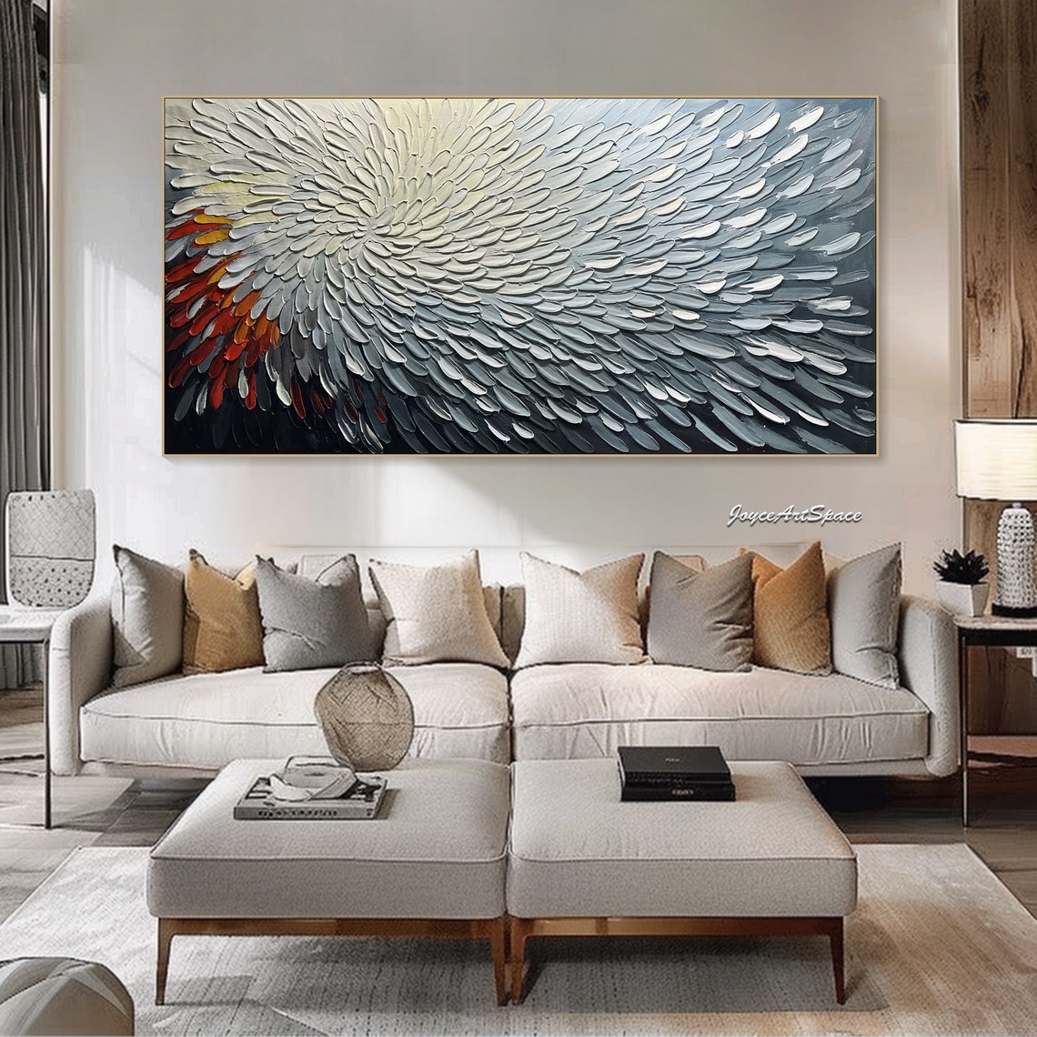 Painting On Handmade Abstract Landscape Art 3d Modern Decor Texture Painting Colorful Texture Wall Art Custom Hand Painted Wall Art - Image 5