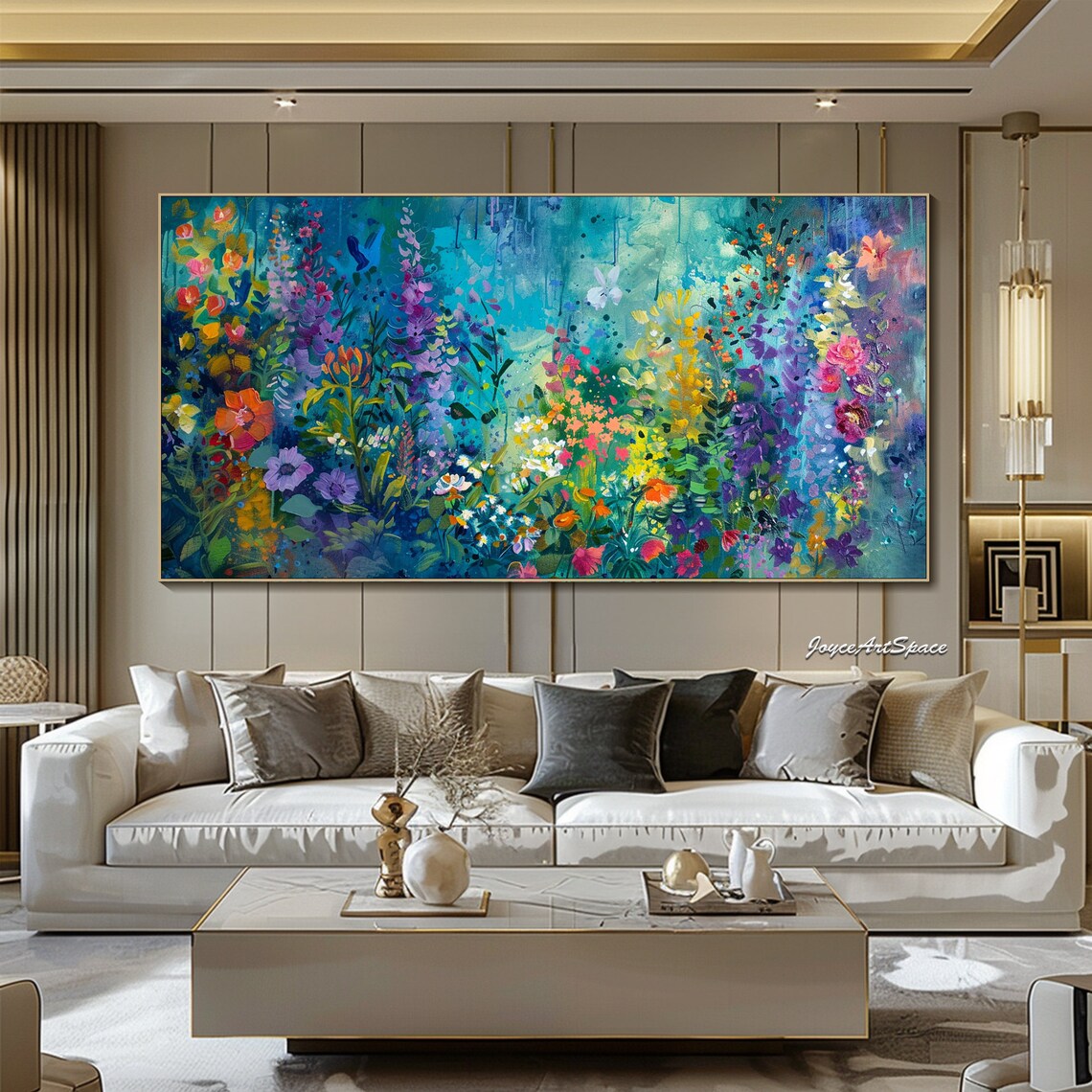Abstract Flower Painting, Modern Floral Art Print - Image 2