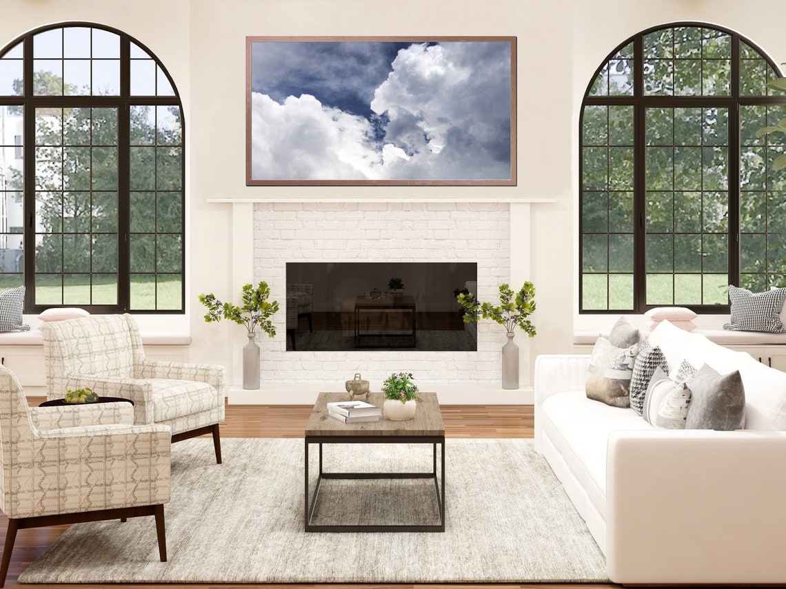 Frame Tv Art File Cloudy Sky Photo Art For Frame Tv Tv Art Instant - Image 2