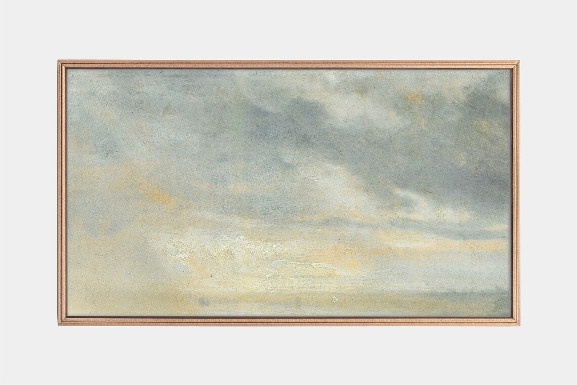 Vintage Sky Landscape Abstract Art Print