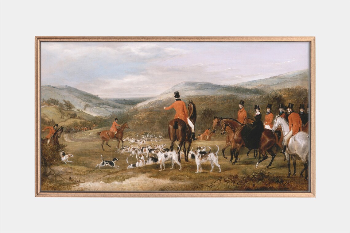 The Berkeley Hunt Vintage Landscape Art Print