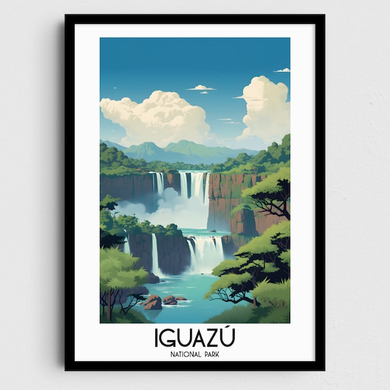 Iguazú National Park Argentina Brazil Waterfalls Jungle Poster