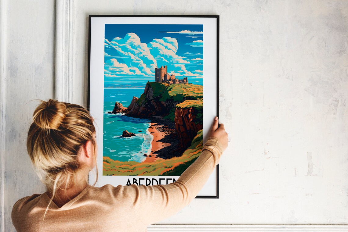 Aberdeen Travel Poster, Scotland Home Decor Prints - Image 2