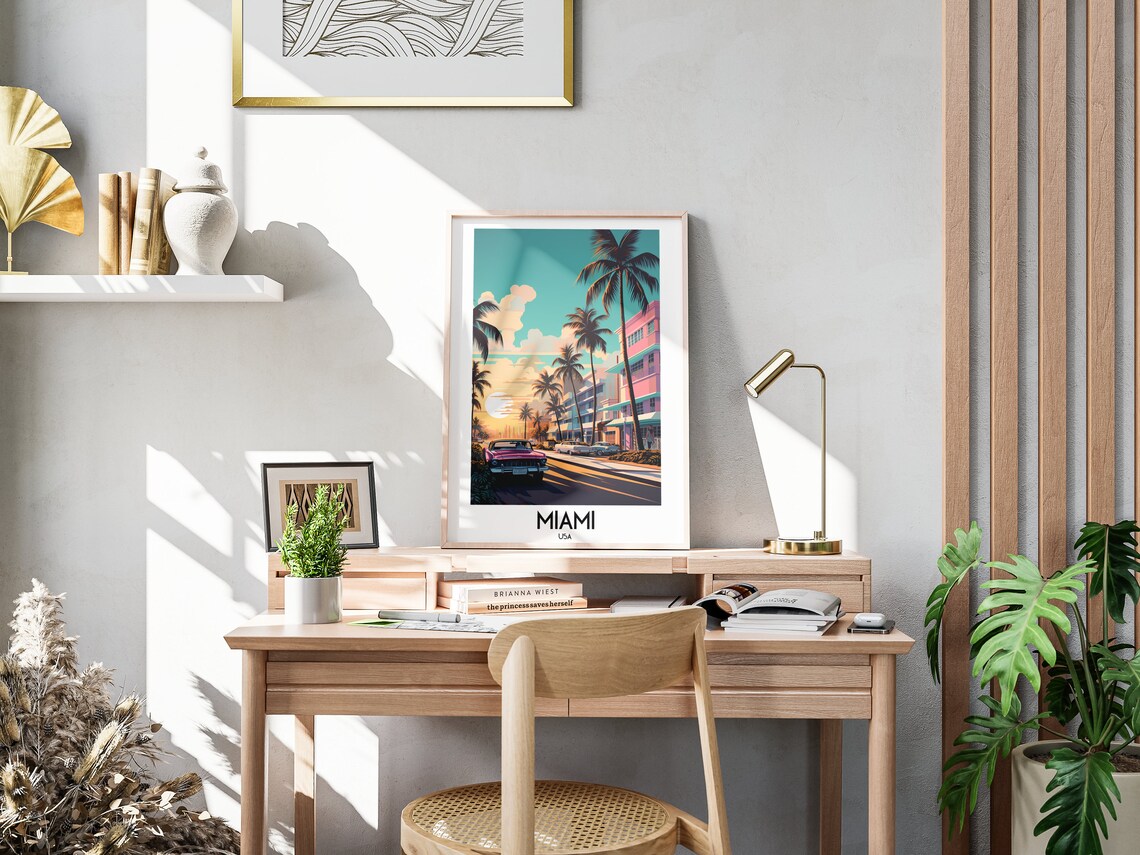 Miami Travel Poster, Florida America Wall Art - Image 3