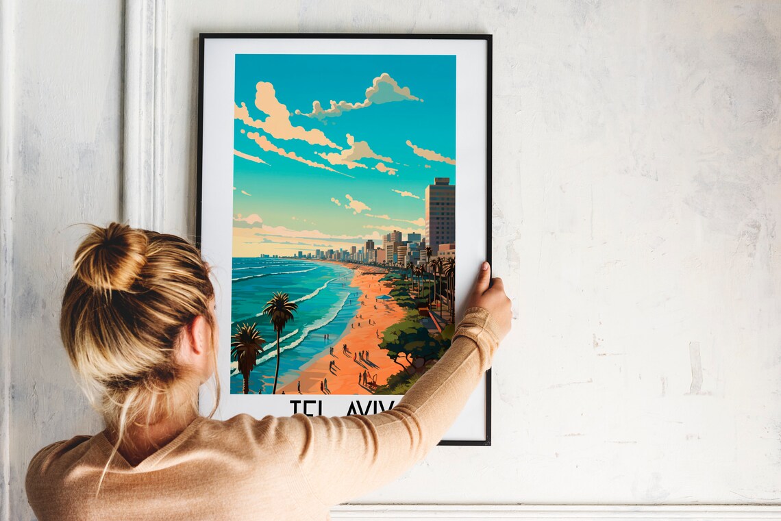 Tel Aviv Travel Poster, Israel Home Decor Print - Image 2