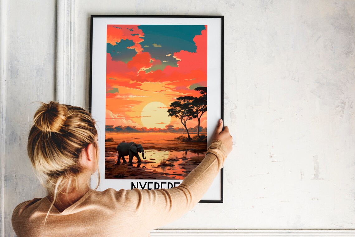 Nyerere National Park Travel Poster, Tanzania - Image 2