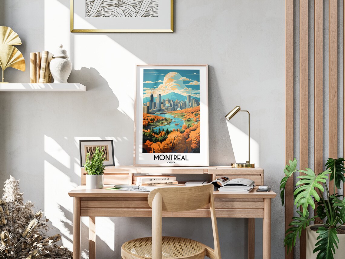 Montreal Travel Poster, Canada Home Decor - Image 3