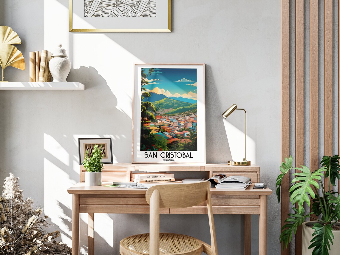 San Cristobal Travel Poster, Venezuela Home Decor - Image 3