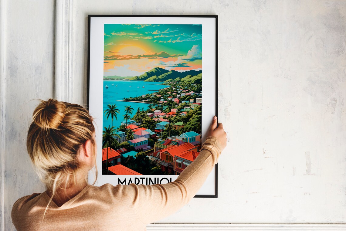 Martinique Travel Poster, France Caribbean Decor - Image 2