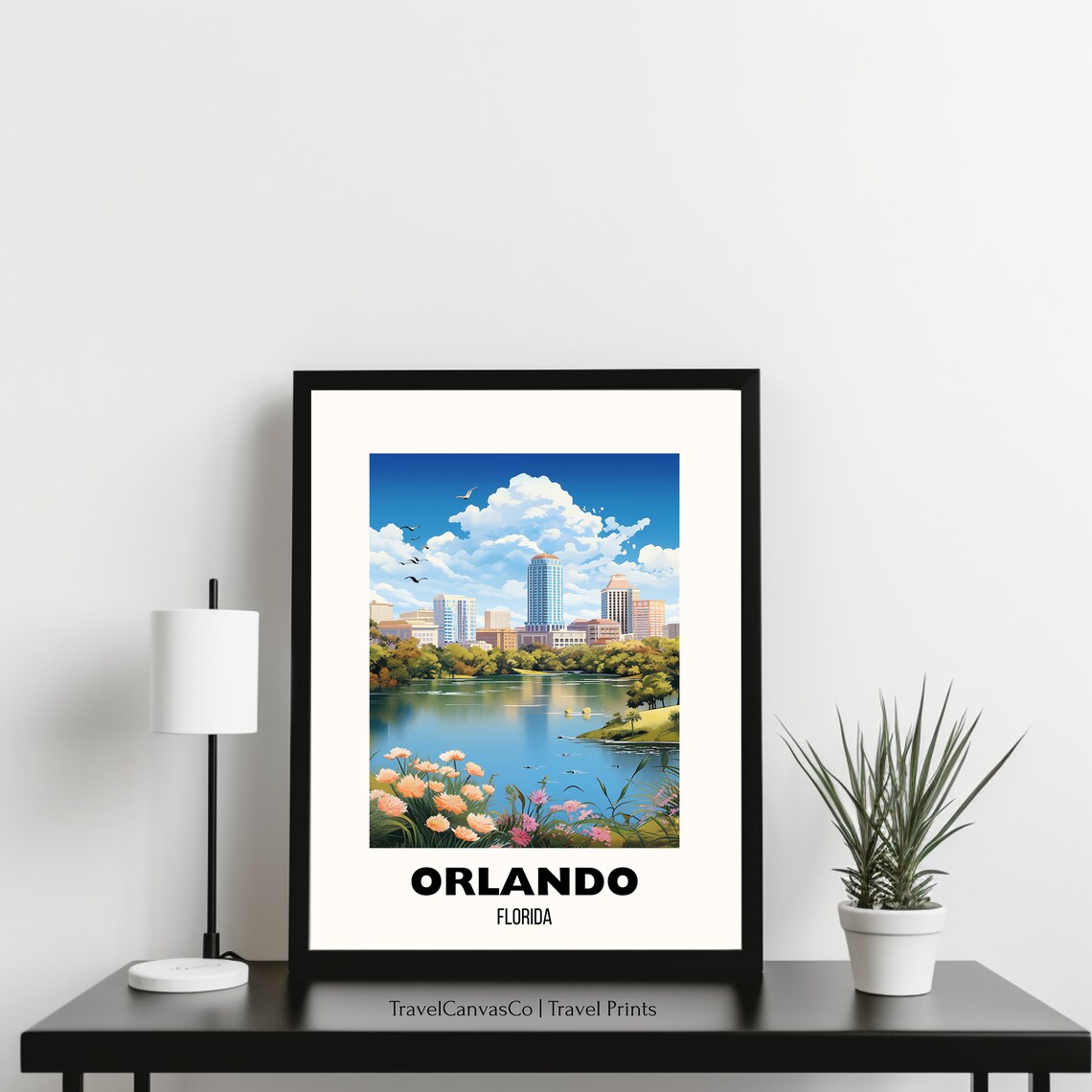 Orlando Travel Poster, Florida City Art Print - Image 3