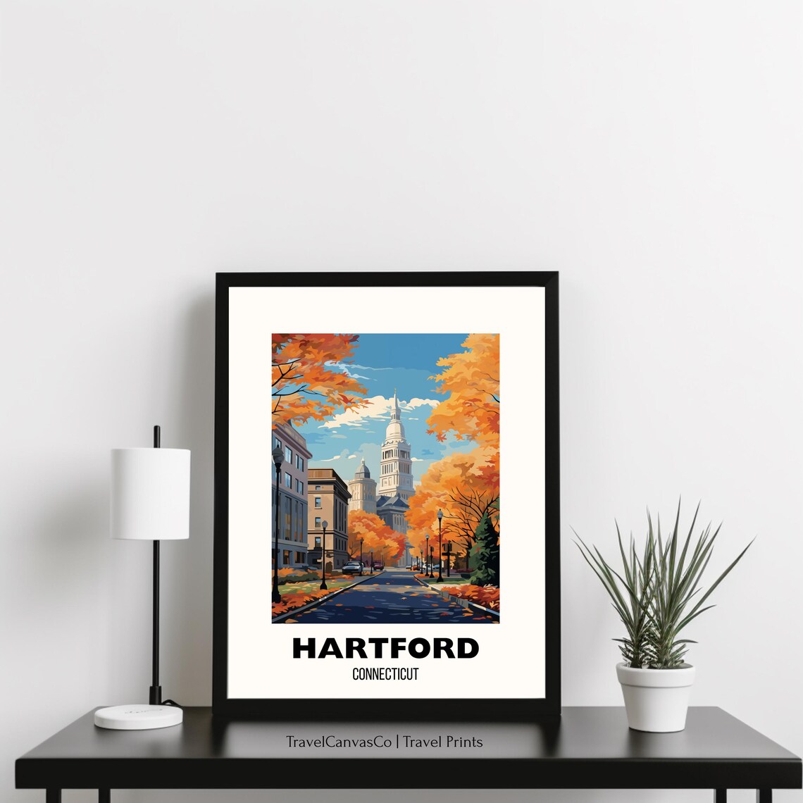 Hartford Connecticut Travel Poster, Home Decor Print - Image 3