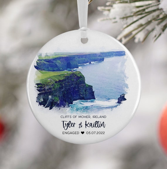 Cliffs of Moher Ireland Travel Poster, Personalized