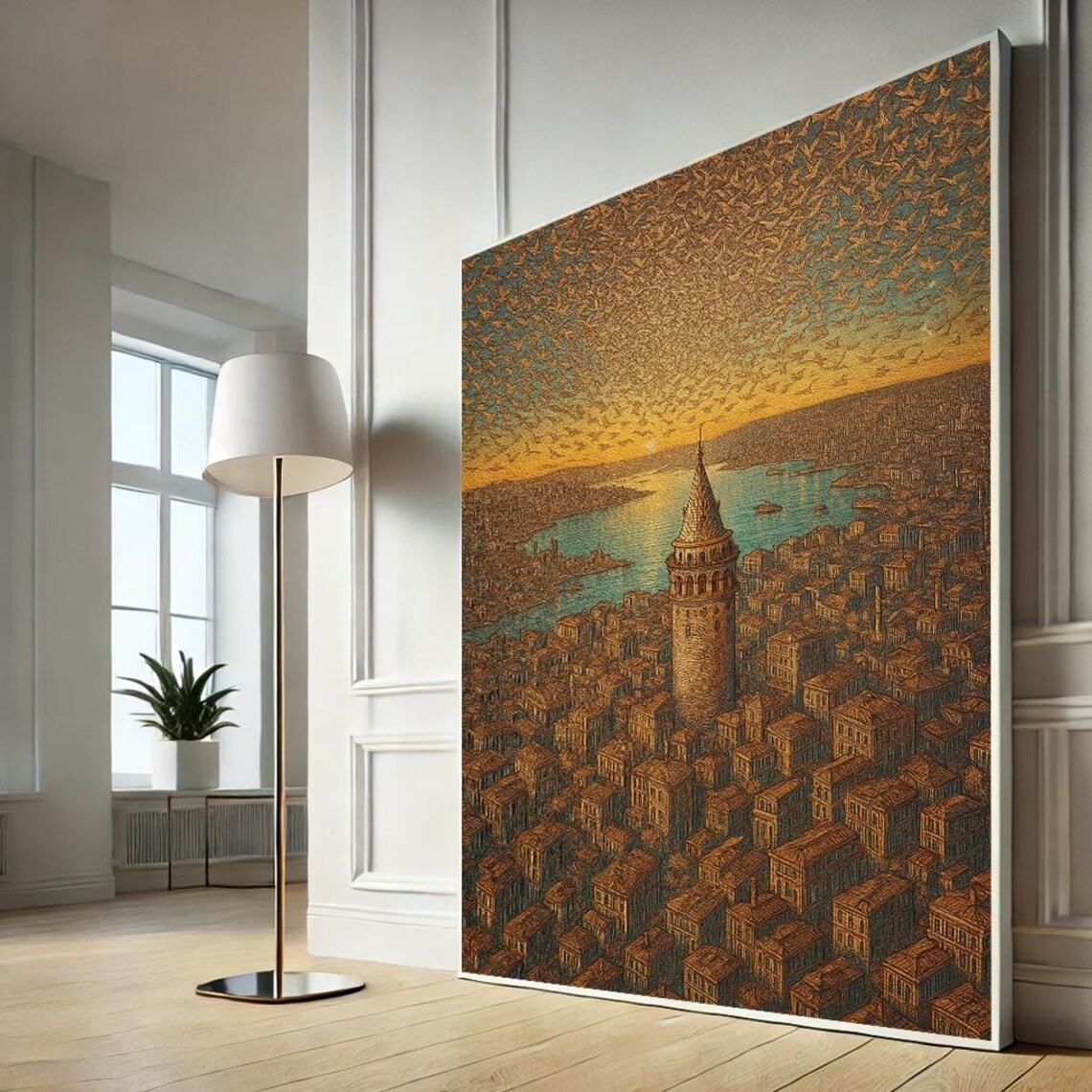 Majestic Skyline Canvas Wall Art Print Modern Living Room Decor Statement Piece
