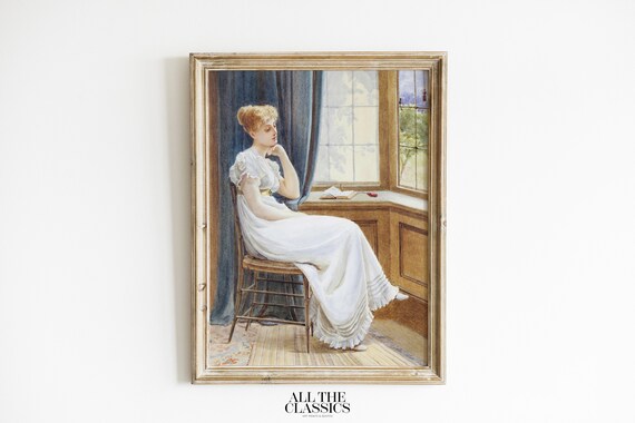 Frederick Alfred Slocombe Wandering Thoughts Window Seat Poster