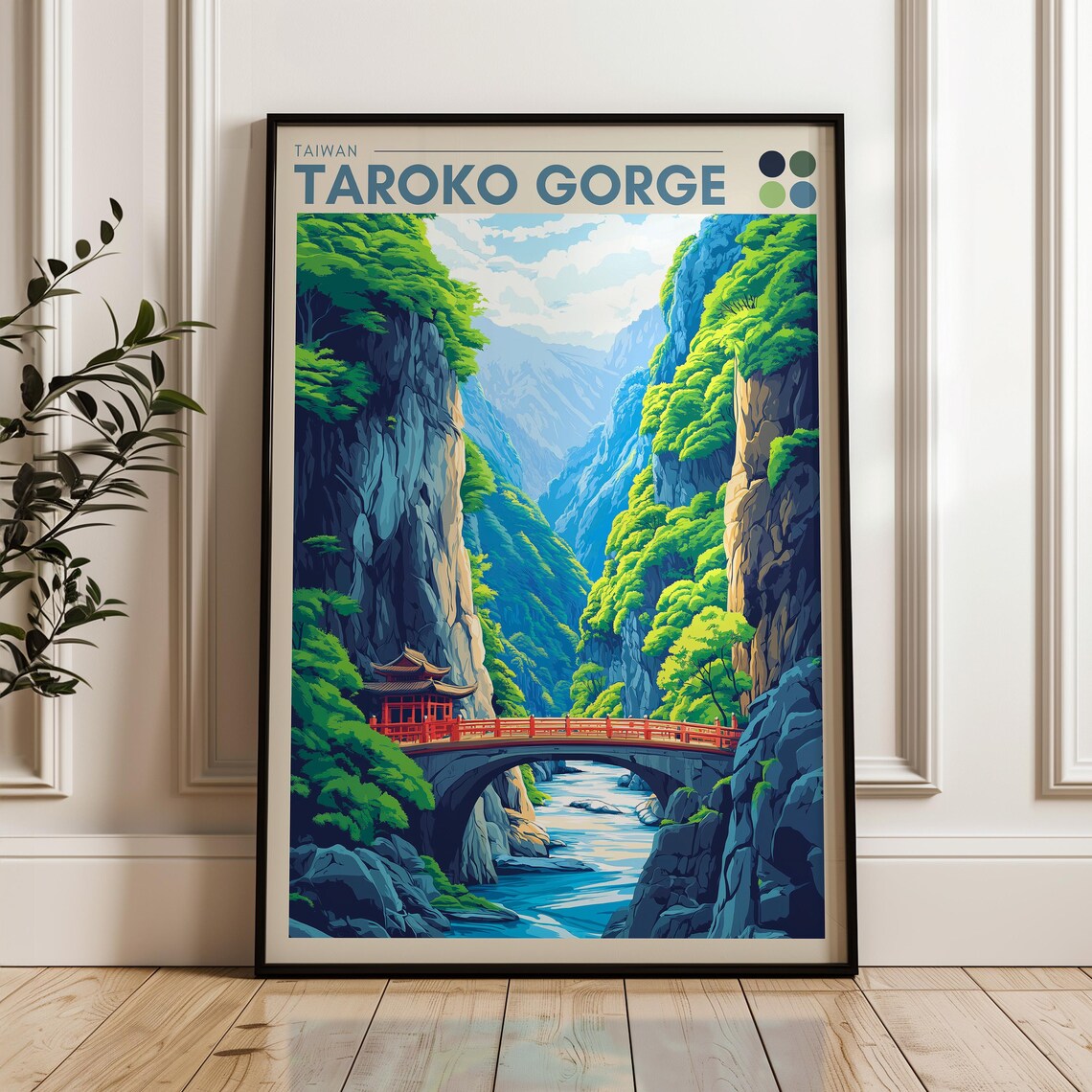Taroko National Park Travel Poster, Taiwan