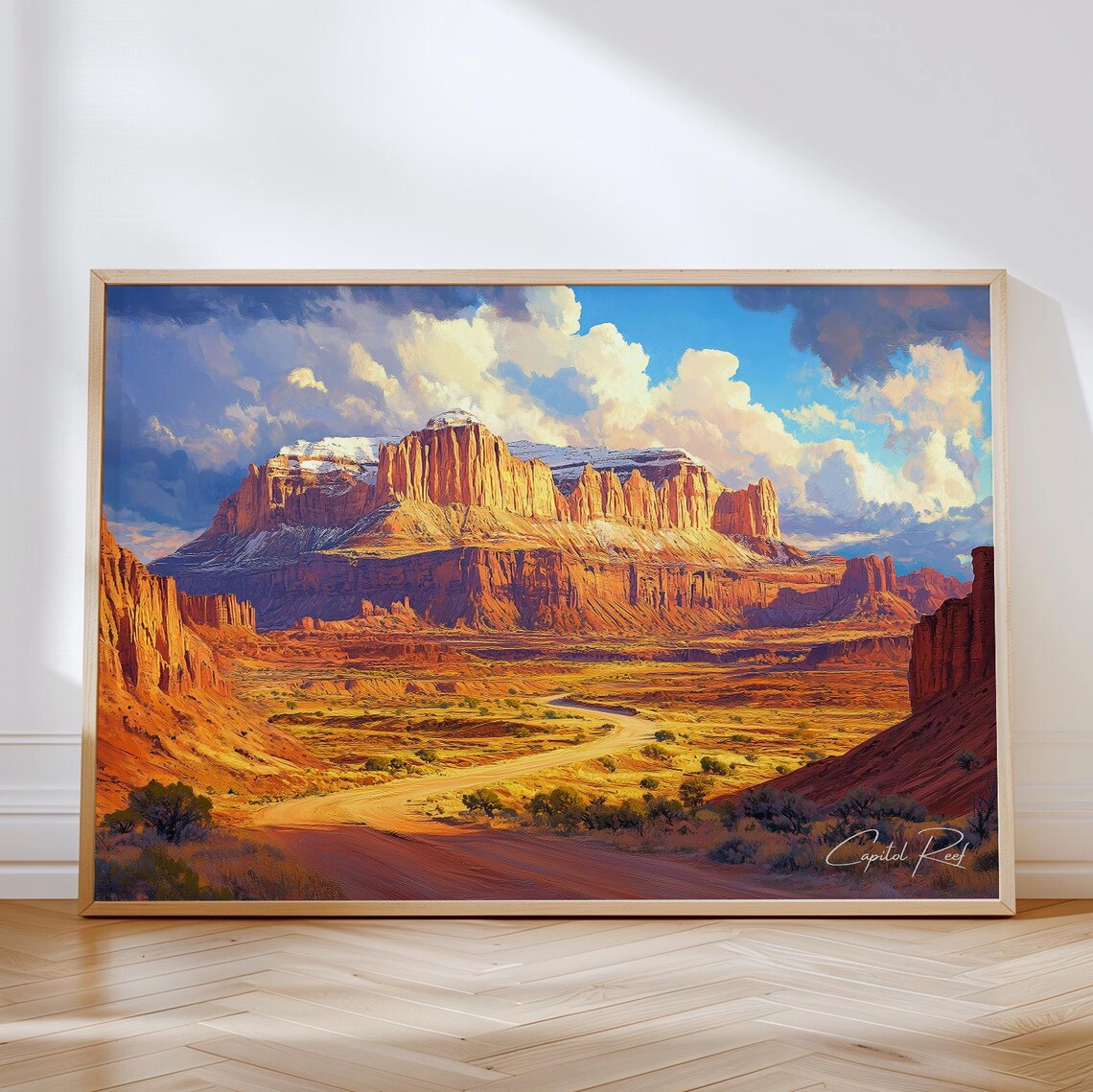 Capitol Reef National Park Travel Poster, Utah