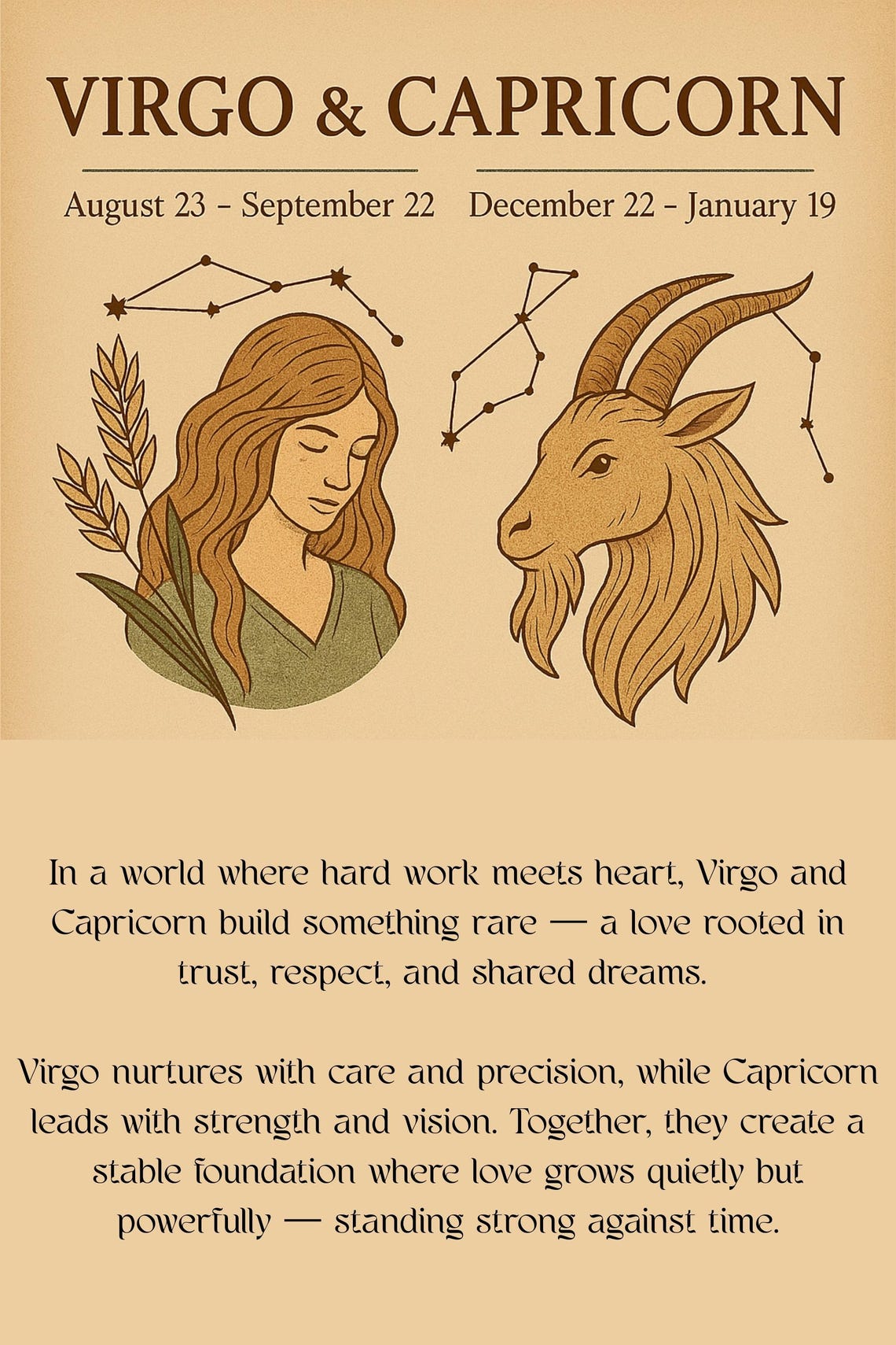 Virgo And Capricorn Zodiac Compatibility Poster - Image 5