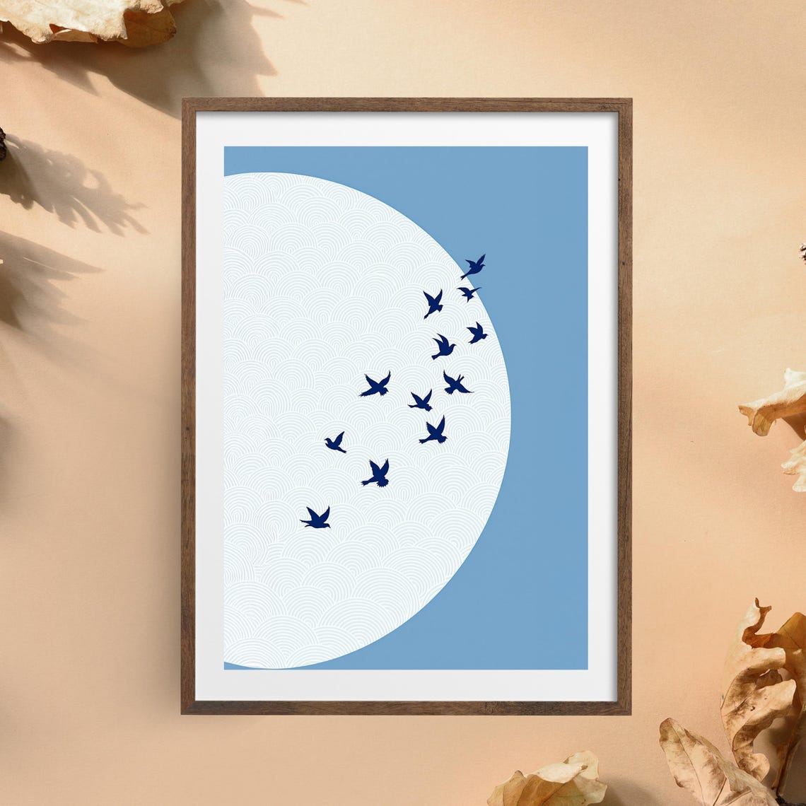 Zen Bird Japanese Minimalist Nature Poster - Image 4