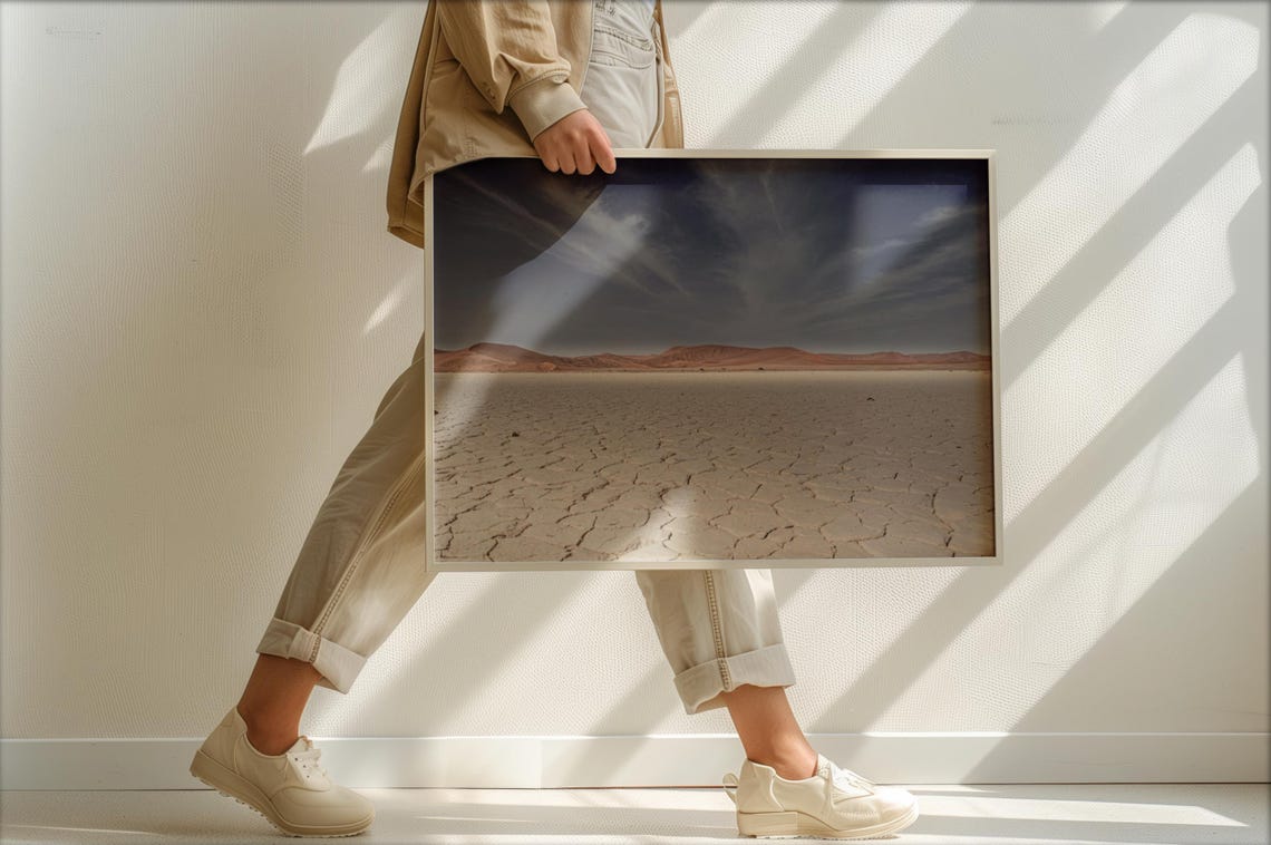Sossusvlei Namibia Cracked Clay Pan Desert Photography Print - Image 4