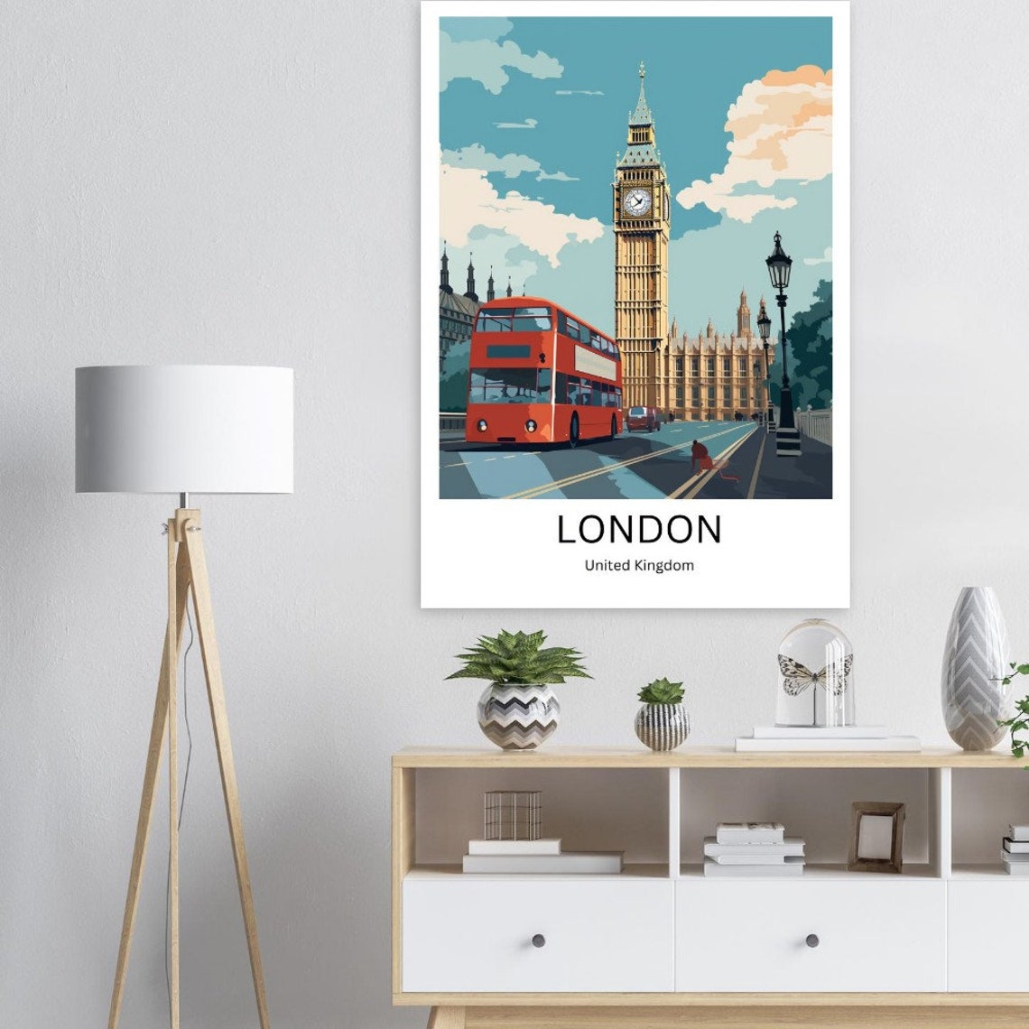 London Art Print London Travel Poster London City Art Print London Westmintser London City Print London Poster London Travel Souvenir - Image 4