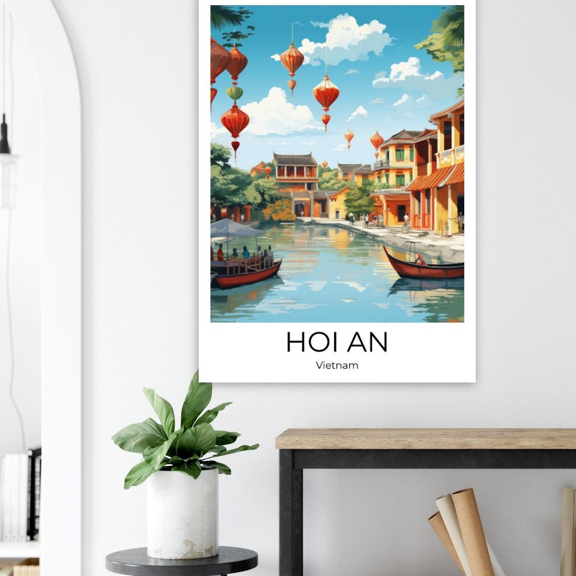 Hoi An Travel Poster Of Hoi An Vietnam Wall Art Vietnam Travel Vietnam Vietnam Wall Decoration - Image 3